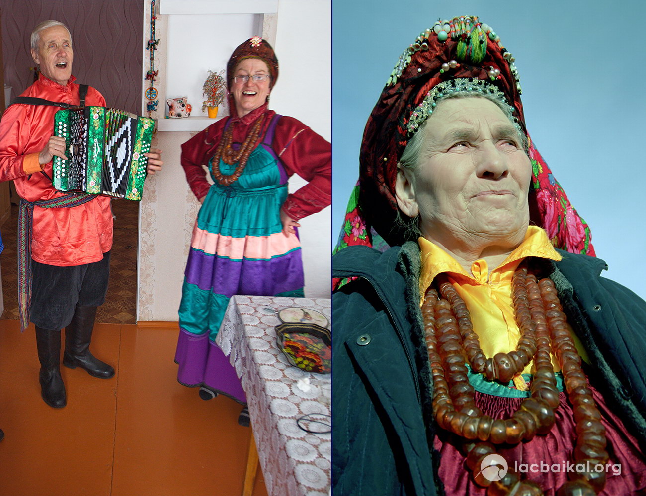 Les Vieux Croyants Semeyskie dans leurs habits traditionnels