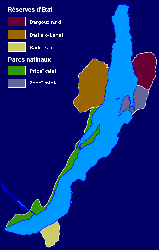 carte réserves parcs nationaux baikal